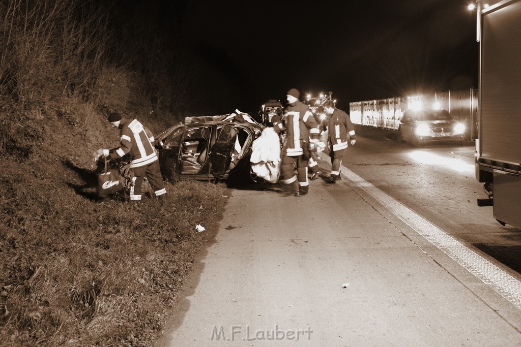 Schwerer VU A 4 Rich Olpe kurz vor AS Koeln Klettenberg P030.JPG - Miklos Laubert